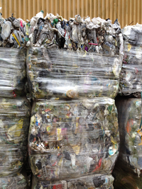Baller af plastfolie til genanvendelse